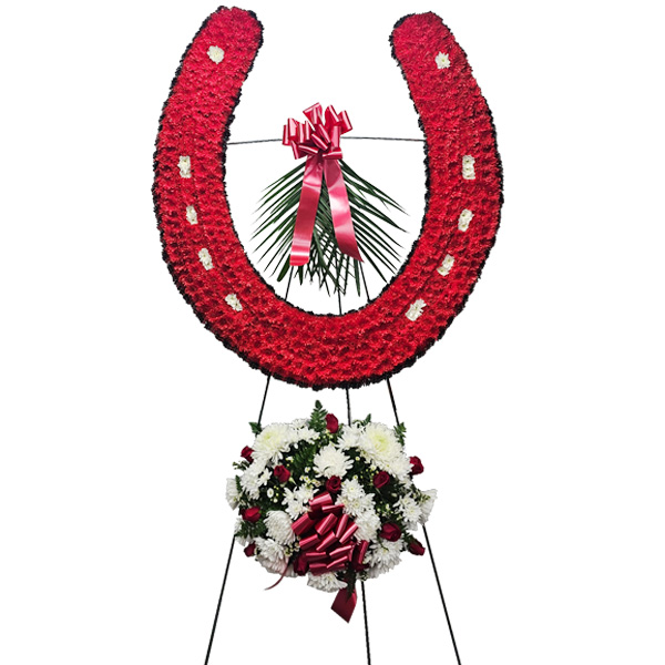 Red Horseshoe with Bottom